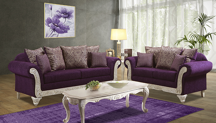 Sinbad Purple Sofa & Loveseat 0